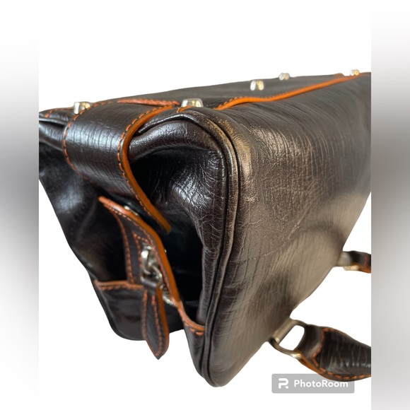 Francesco Biasia Leather made in Italy & Dust Bag - Picture 10 of 14